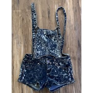 VIP Women's Detachable Bid Overalls Jean Shorts Size Juniors M.